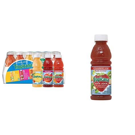 Tropicana 100 Juice 3 Flavor Fruit Blend Variety Pack 10 Fl Oz