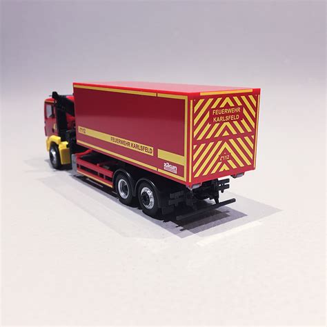 Camion De Pompiers Man Tgs M Rouge Herpa Ho