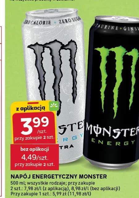 Napój energetyczny Monster promocja Stokrotka Express Ding pl