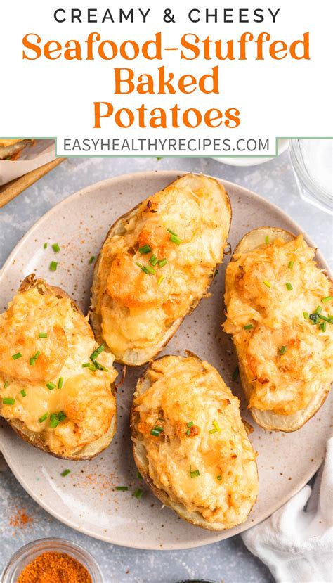 Seafood Baked Potato - Easy Healthy Recipes