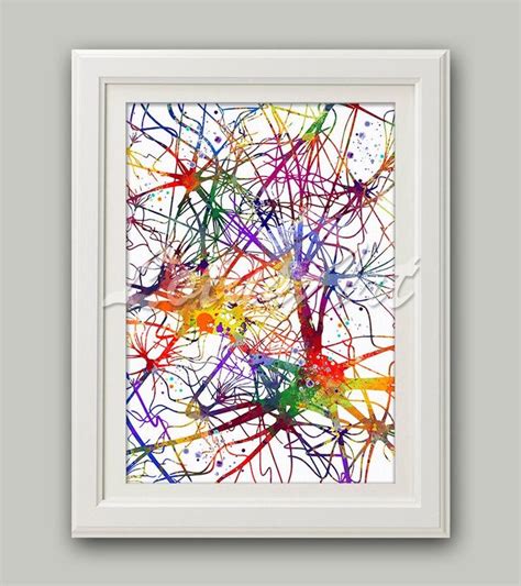 Neuronen Kunst Hersenen Neurologie Neuron Cel Medische Anatomie Kunst