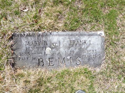 Frank L Bemis 1879 1951 Find A Grave Memorial