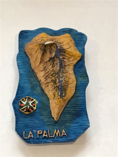 Magnes magnez lodówkę Mapa La Palma Majorka Spain 9511529430