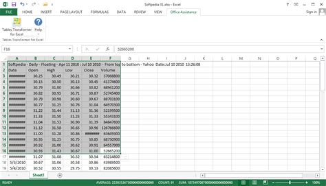 Tables Transformer for Excel 1.3.3.1 - Download, Review, Screenshots