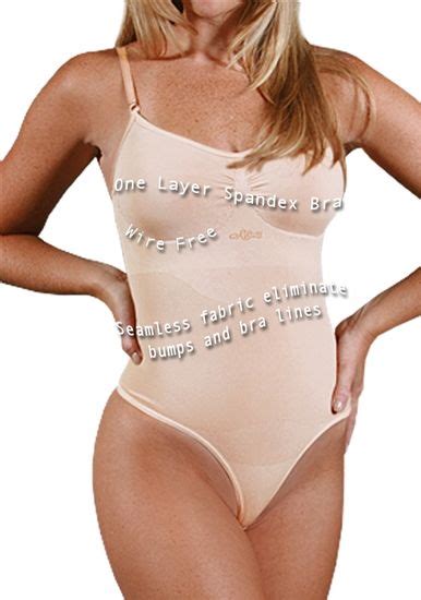 Aha Moment By N Fini Women S Cami Bodysuit Shapewear Wire Free Bra Thong Bottom Panty L X Nude