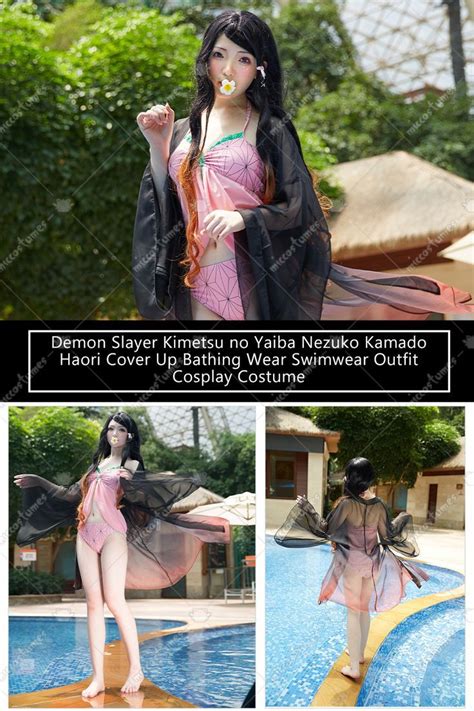 Demon Slayer Kimetsu No Yaiba Nezuko Kamado Haori Cover Up Outfit