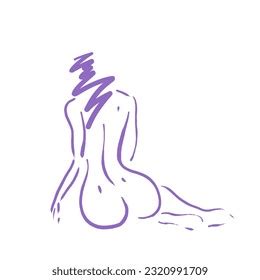 Naked Woman Rear View Over 183 Royalty Free Licensable Stock Illustrations Drawings