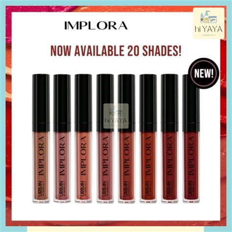 Implora Urban Matte Lip Cream 1 20 Shades And Implora X Relaxa