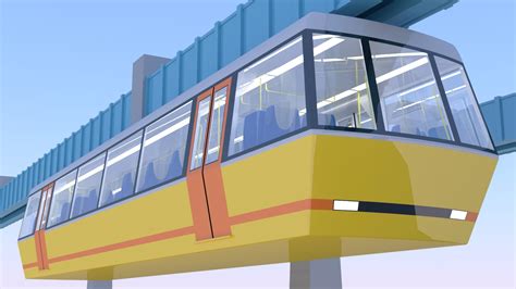 D Monorail Trains Collection V Turbosquid