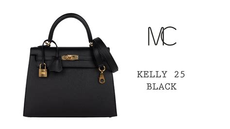 Hermes Kelly Sellier Bag Black Epsom Gold Hardware Mightychic