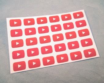 Youtube Play Button Etsy