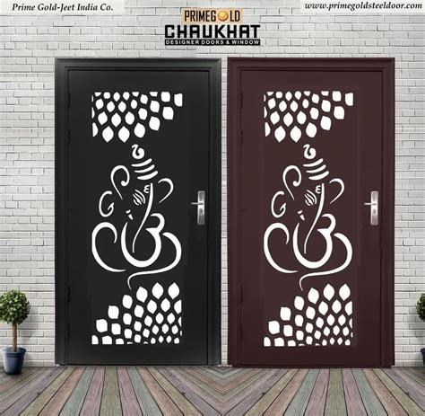 Gi Powder Coated Prime Gold Cnc Laser Cutting Decorative Door Par