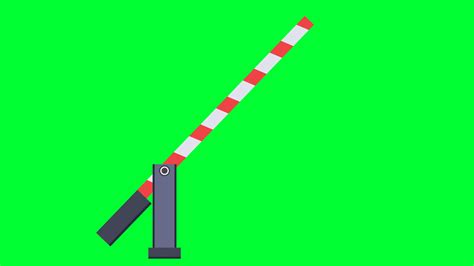 Railway Crossing Barrier Fence Prevent Vehicles Road Barrier Red White