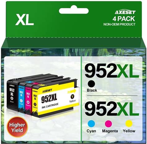 Axeset 952xl Ink Cartridges Combo Pack For Hp 952 Xl Ink Cartridges Hp952xl