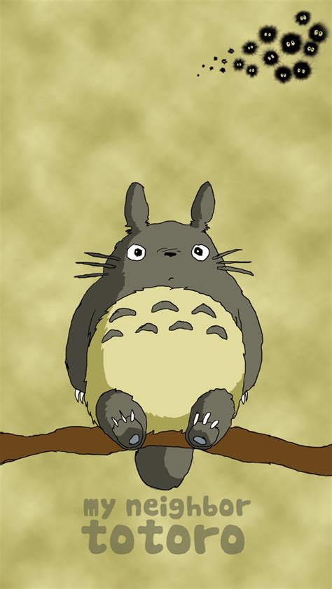 Totoro Phone Wallpaper WallpaperSafari