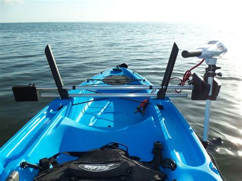 Hobie Kayak Motor Mount Designed To Fit Hobie Kayaks With Built In Rods Holders Kayak Motor