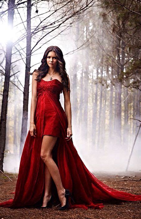 Elena Gilbert Nina Dobrev Long Dress Vampire Diaries Fashion