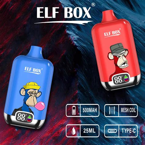 ELF BOX Digital 12000 Puffs 0 2 3 5 Nicotine Sell Well LED Display