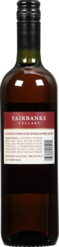 Fairbanks Cream Sherry Dessert Wine 750 Ml King Soopers