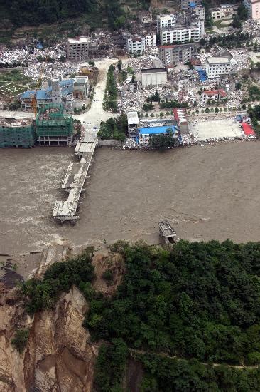 图文：北川县城部分被洪水淹没新闻中心新浪网