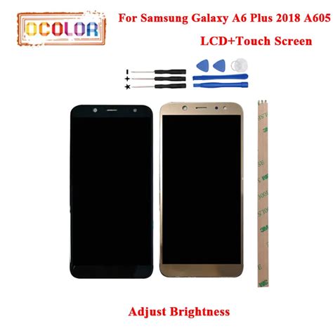 Ocolor For Samsung Galaxy A6 Plus 2018 A605 Lcd Display And Touch Screen Perfect Repair Parts