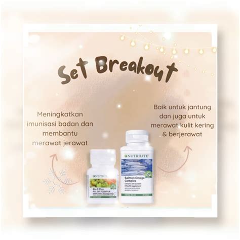 VIRAL Nutrilite Set Breakout Salmon Omega 60 Bio C 60 READY STOCK