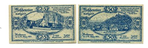 Sachsen Anhalt 25 Pfg 50 Pfg 15 3 1921 Sylvester 1921 Nöschenrode I