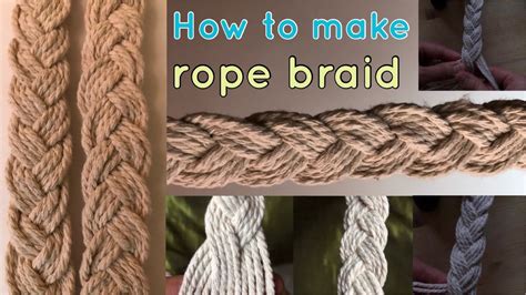 How To Make 3 Strand Rope Braid Youtube