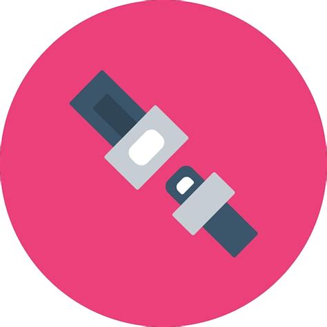 Premium Vector Safety Belt Flat Illustration