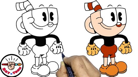 How To Draw Cuphead From The Cuphead Show Step By Step Easy Youtube