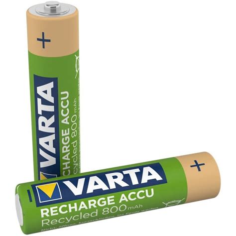 Varta Recycled Pilas Recargables Aaa Mah Unidades Pccomponentes