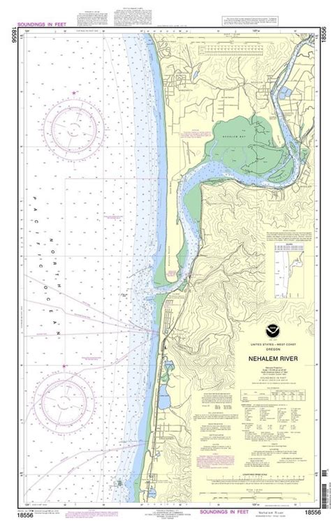 Noaa Nautical Chart 18556 Nehalem River Nautical Chart Travel Map