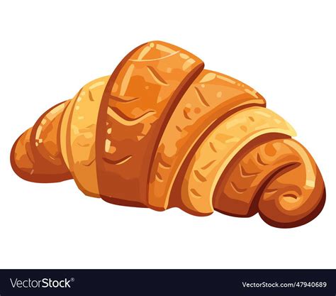 French Croissant Design Vector Image On Vectorstock Vector Vector