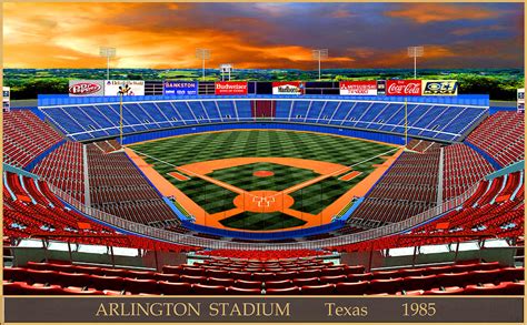 Arlington Stadium 1985 Digital Art By Gary Grigsby Pixels