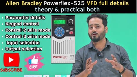 Allen Bradley Powerflex 525 Ac Drive Parameter Details With Keypad Control 2 Wire And 3 Wire