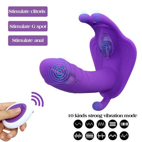 Butterfly Wearable Dildo Vibrator For Women Masturbator Panties G Spot