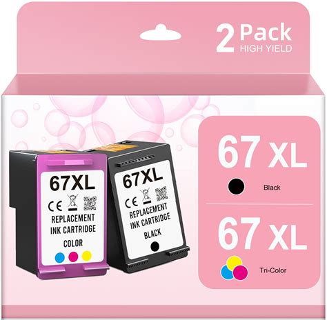 67xl Ink Cartridges For Hp 67 67xl Ink Cartridges For Hp Deskjet 2722 2752 2732 4152 4155 Envy