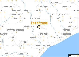 Catanzaro (Italy) map - nona.net