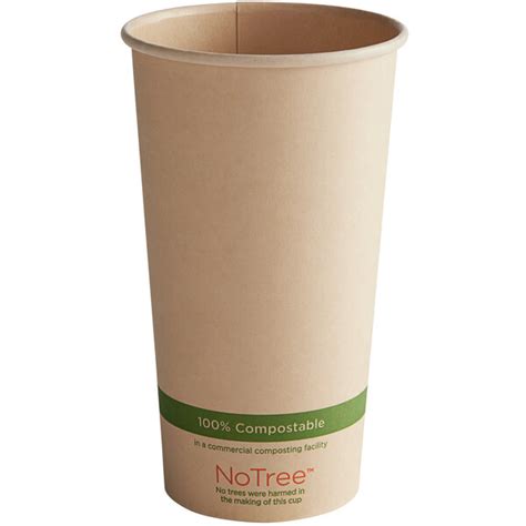 World Centric NoTree Oz Natural Compostable Paper Hot Cup Case