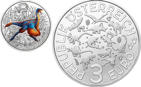 Österreich 3 euro 2022 Super Saurier ORNITHOMIMUS VELOX UNC MA Shops