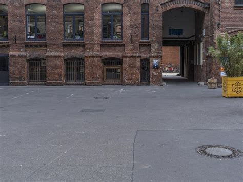Berlin Warehouse Entrance In Urban Landscape Hdri Maps And Backplates