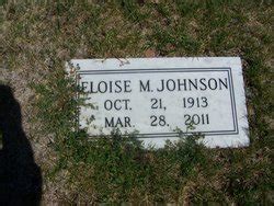 Eloise Margaret McKay Johnson 1913 2011 Mémorial Find a Grave