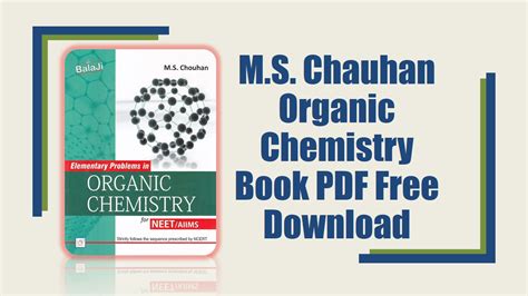 M S Chauhan Organic Chemistry Book Pdf Free Download Learn2win