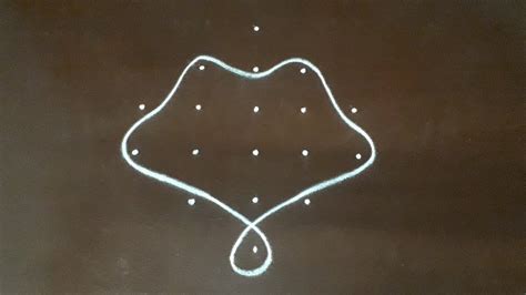 Beginners Sikku Kolam With 6x2 Dots Simple Melika Muggu With 6 Dots