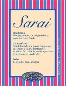 Sarai Nombre Significado De Sarai