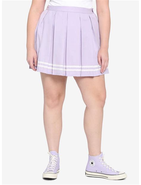 Lavender Pleated Cheer Skirt Plus Size Hot Topic