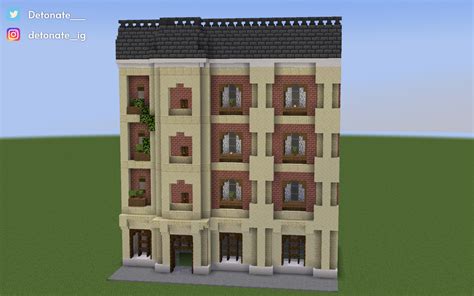 Heres An Old Style Apartment Building I Created Rminecraftbuilds