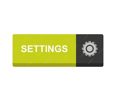 premium vector settings button