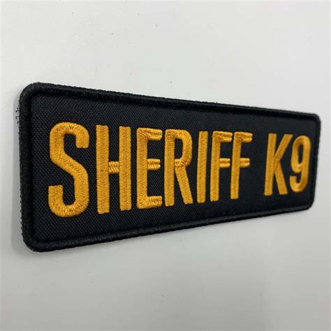 Uuken 6x2 Inches Big Deputy County Sheriff K9 Unit Morale Patch Hook B