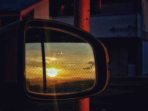 Premium Photo Reflection On Side View Mirror